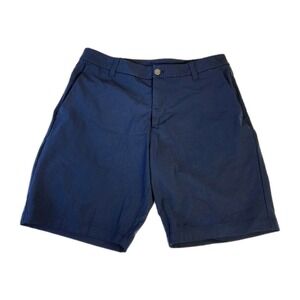 Lululemon Commission Shorts Mens Size 33 Navy Blue Classic 9" LM7AK3S Athleisure